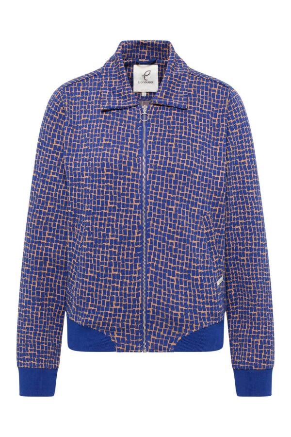 Knitted Jacket With A Retro Look - Cobalt blauw - Afbeelding 5