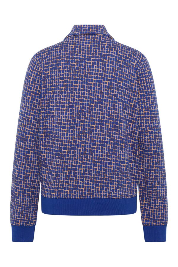 Knitted Jacket With A Retro Look - Cobalt blauw - Afbeelding 6
