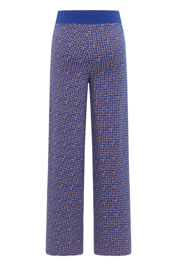 Knitted Pants With A Retro Look - Cobalt blauw - Afbeelding 5