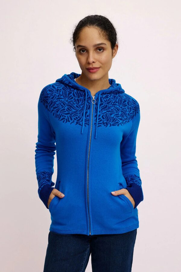 Jacquard Cardigan - Cobalt blauw
