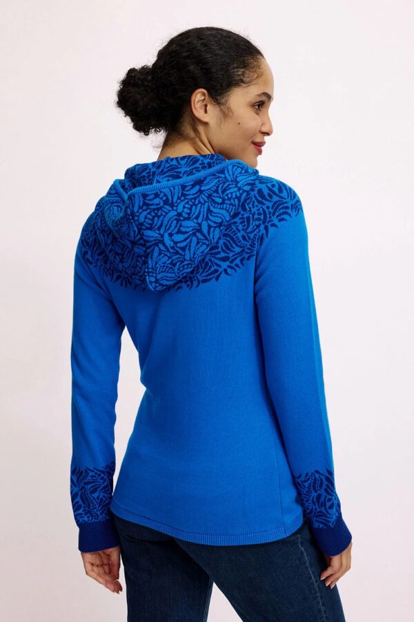 Jacquard Cardigan - Cobalt blauw - Afbeelding 2