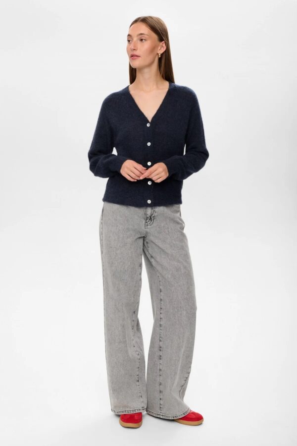 NURIETTE V-NECK CARDIGAN - Navy - Afbeelding 3