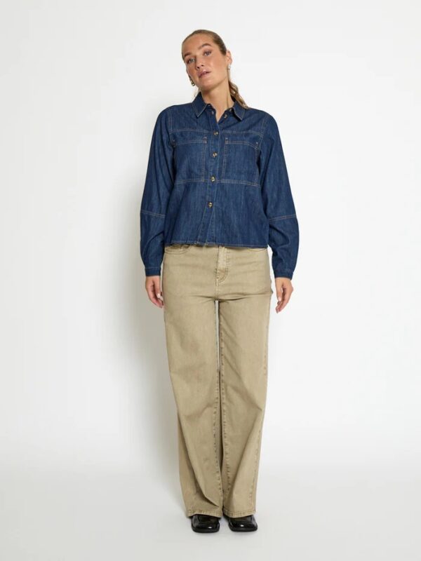 PCKaia Denim Shirt Jacket - Denim - Afbeelding 3