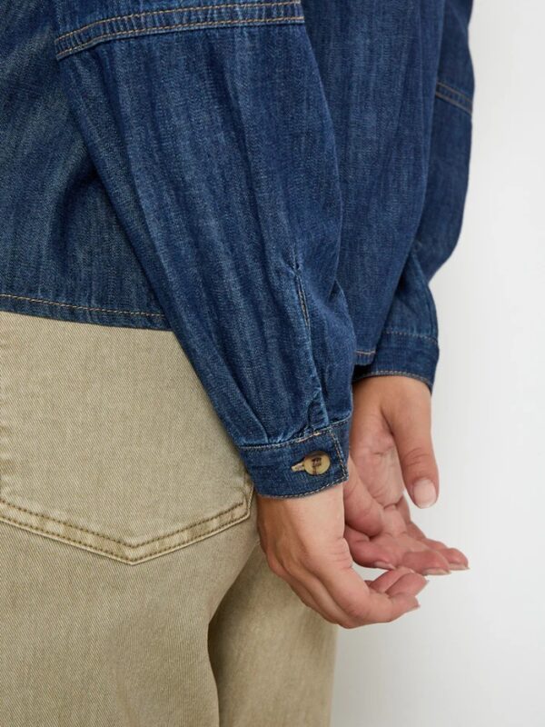 PCKaia Denim Shirt Jacket - Denim - Afbeelding 4