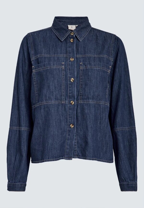 PCKaia Denim Shirt Jacket - Denim - Afbeelding 5
