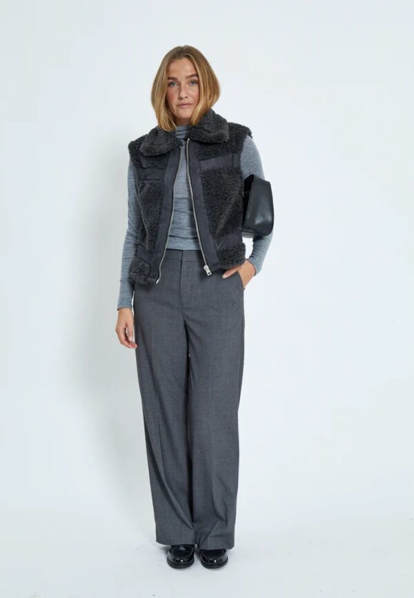 MSAlda Faux Fur Vest - Zwart