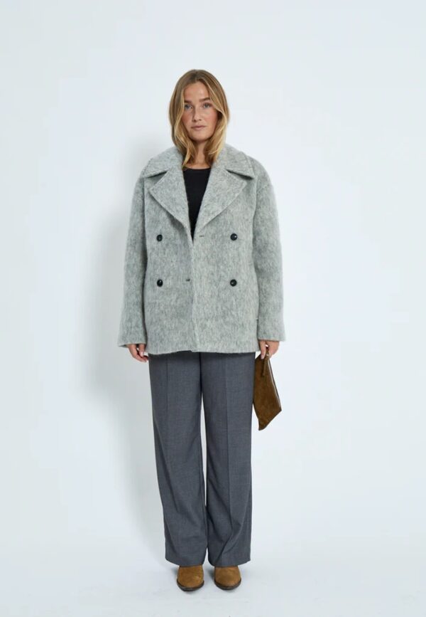 MSClover Short Coat - Lichtgrijs