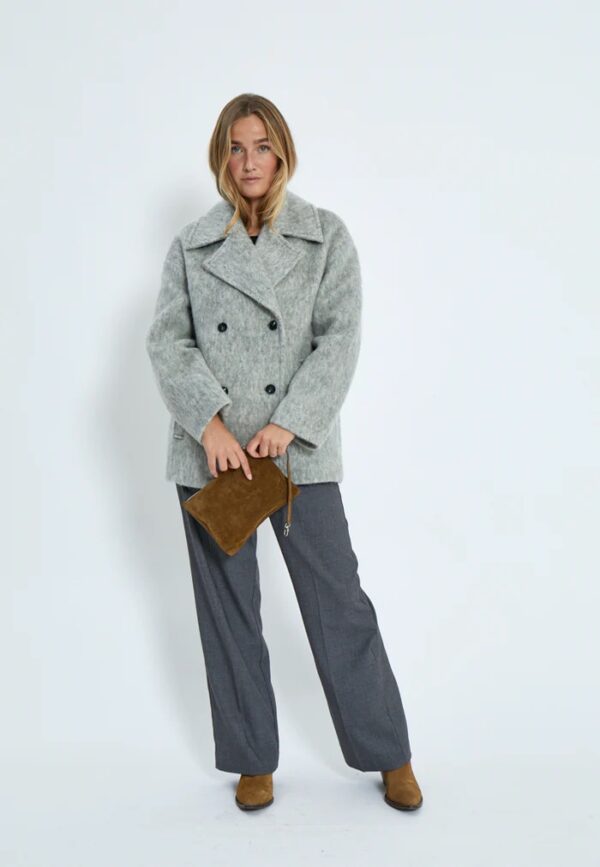 MSClover Short Coat - Lichtgrijs - Afbeelding 2