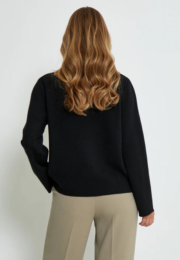 MSLupi High Neck Knit Pullover - Zwart - Afbeelding 2
