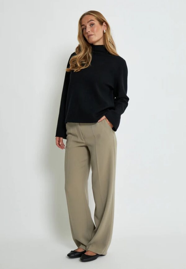MSLupi High Neck Knit Pullover - Zwart - Afbeelding 3
