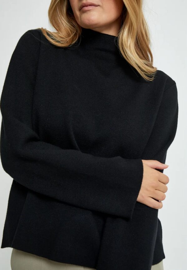 MSLupi High Neck Knit Pullover - Zwart - Afbeelding 5