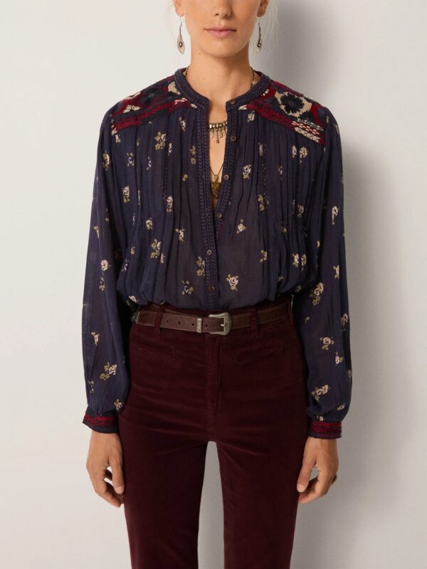 BLOUSE VAGATOR MILLA - Donkerblauw