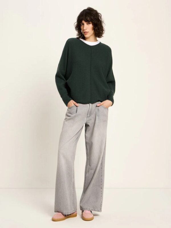 Fledermaus Pullover Gots - bordeaux rood - Afbeelding 2