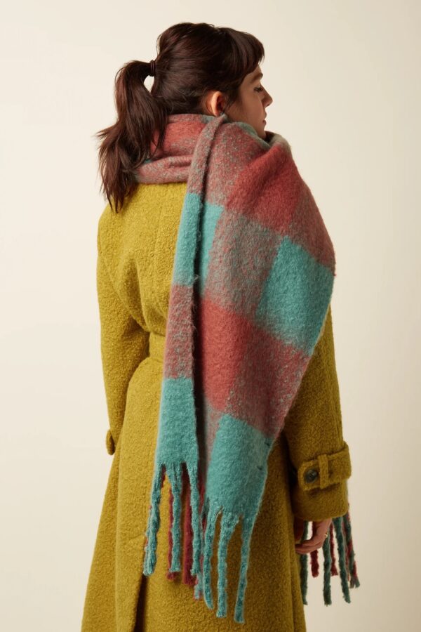 Scarf Check 2-Tone - Rio Red - Afbeelding 2