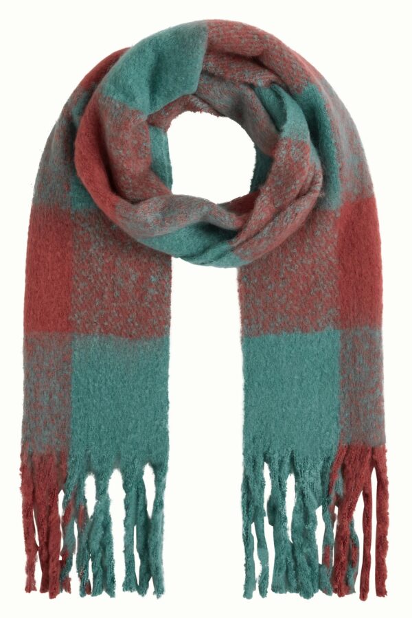 Scarf Check 2-Tone - Rio Red - Afbeelding 4