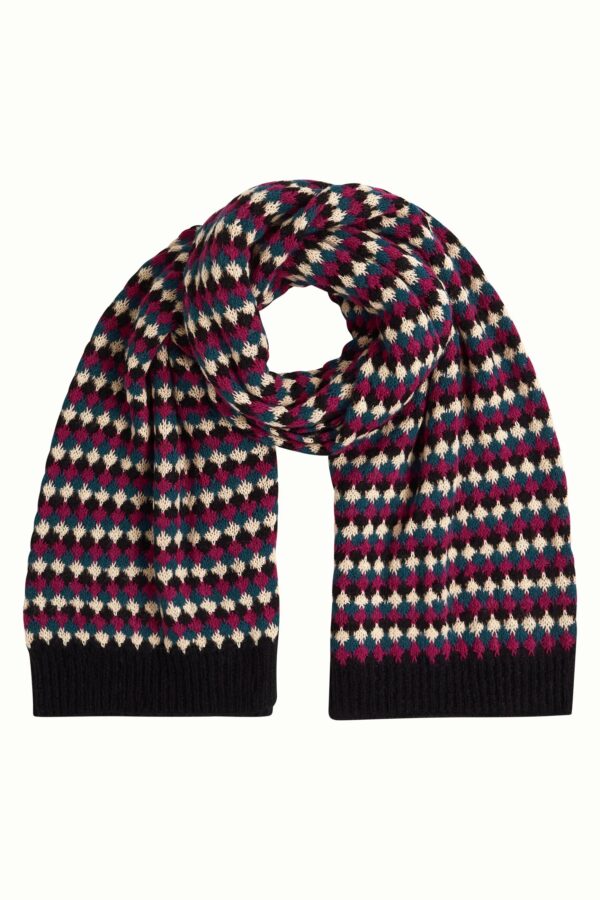 Scarf Flora - Zwart - Afbeelding 4