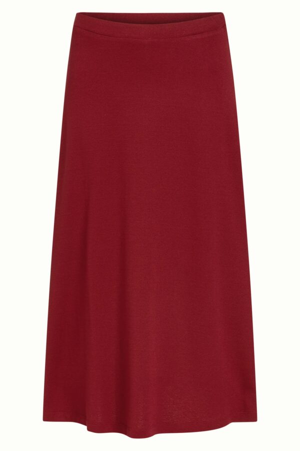 Juno Midi Skirt Milano Crepe - Cabernet Red - Afbeelding 5