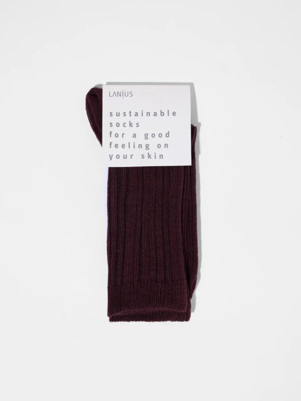 Rippensock-Socken Gots - bordeaux rood - Afbeelding 3