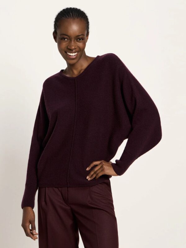 Fledermaus Pullover Gots - bordeaux rood