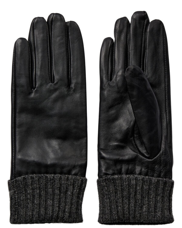 NUBIRA LEATHER GLOVES - Zwart
