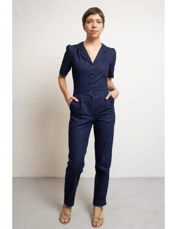 Classic Jumpsuit Dark Denim - donker denim
