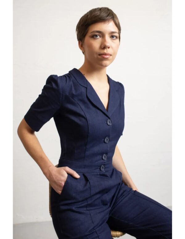 Classic Jumpsuit Dark Denim - donker denim - Afbeelding 2
