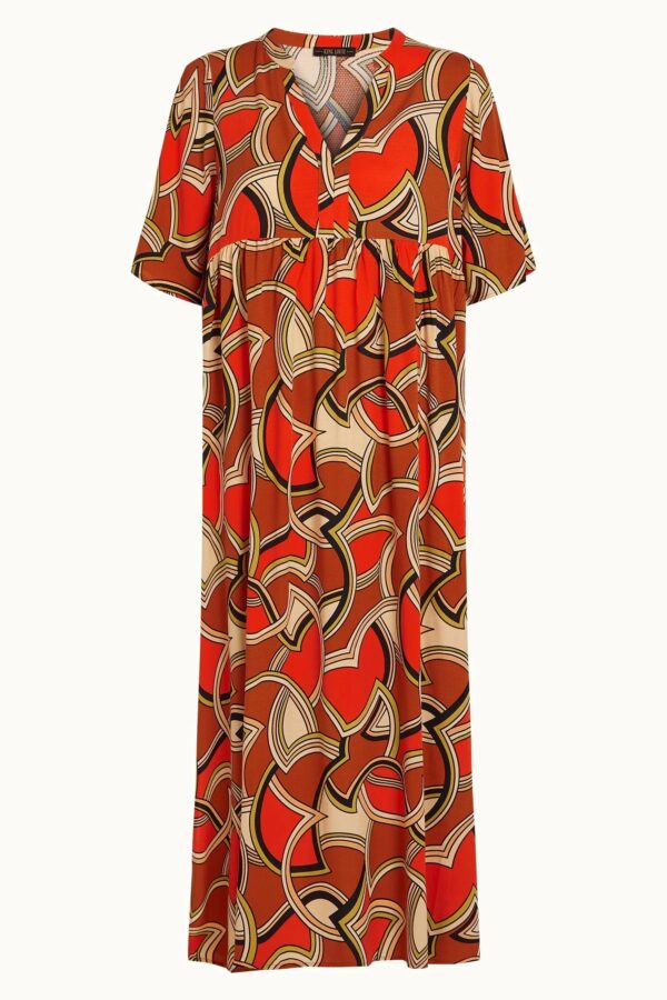 Ivana Dress Mellow Dobby - Oranje - Afbeelding 6