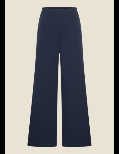 Mina Pants Jersey Crepe - Donkerrood