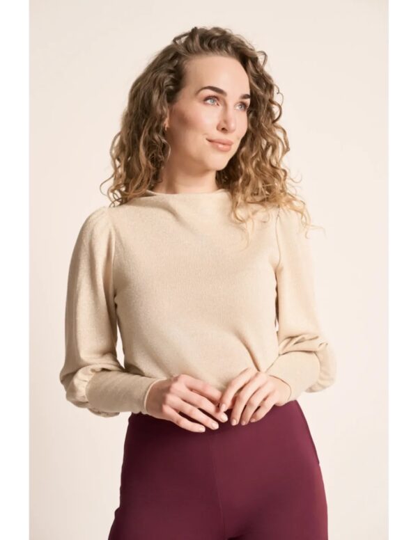 Maya Top Gold Lurex - Goud - Afbeelding 2