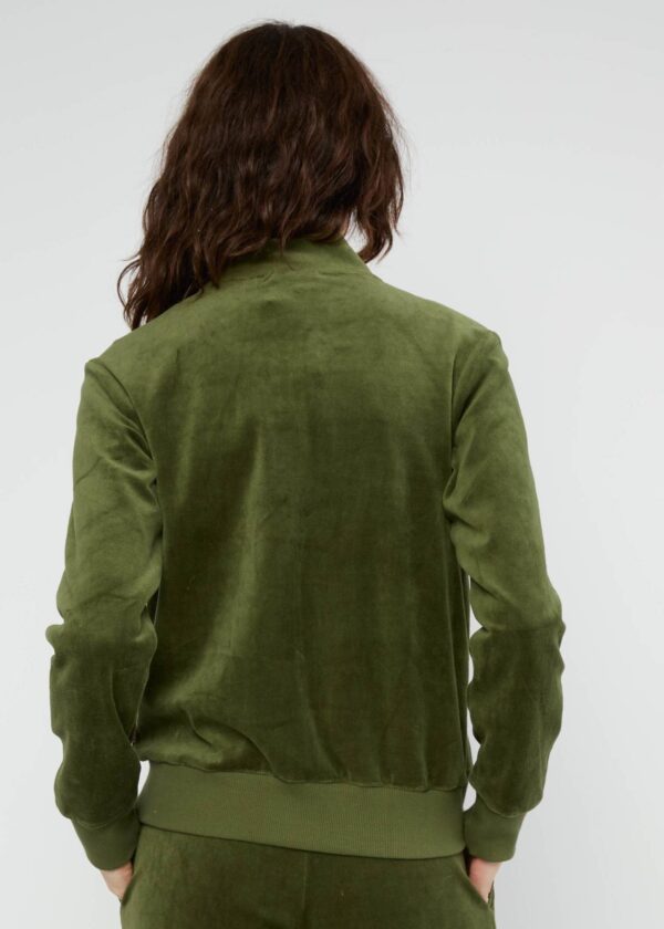 Velvet Harmony Bomber Jacket - Lichtgroen - Afbeelding 2