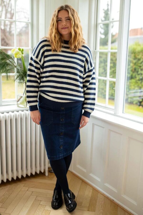Daneva Wool Sweater - Navy - Afbeelding 2