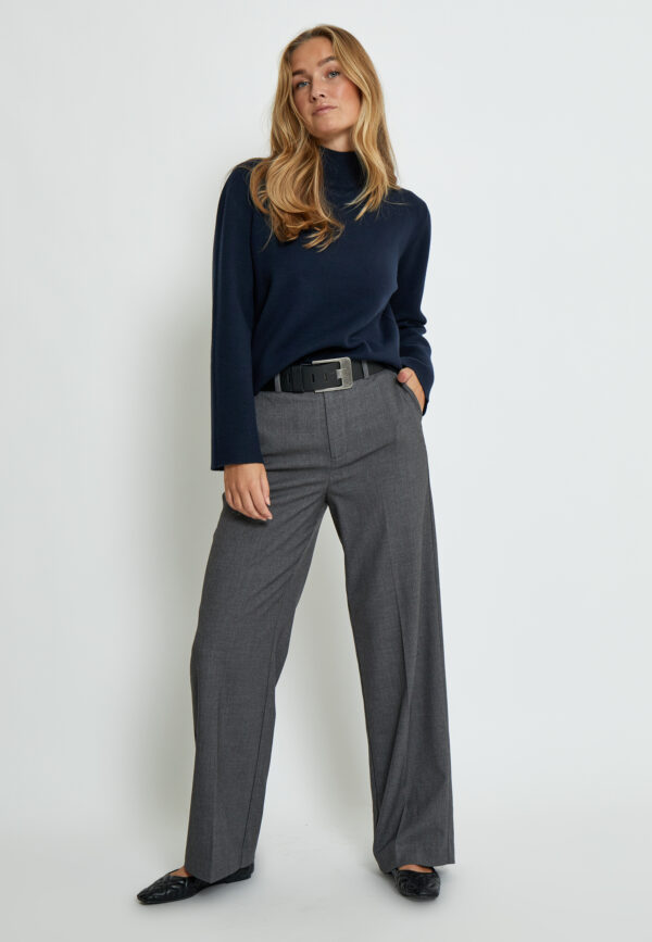 MSLupi High Neck Knit Pullover - Donkerblauw - Afbeelding 4
