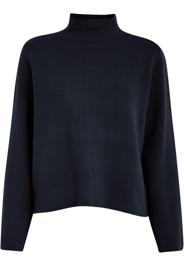 MSLupi High Neck Knit Pullover - Donkerblauw - Afbeelding 6