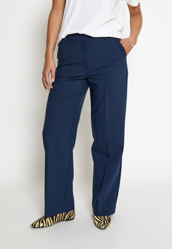 PCGina Straight Pant - Donkerblauw