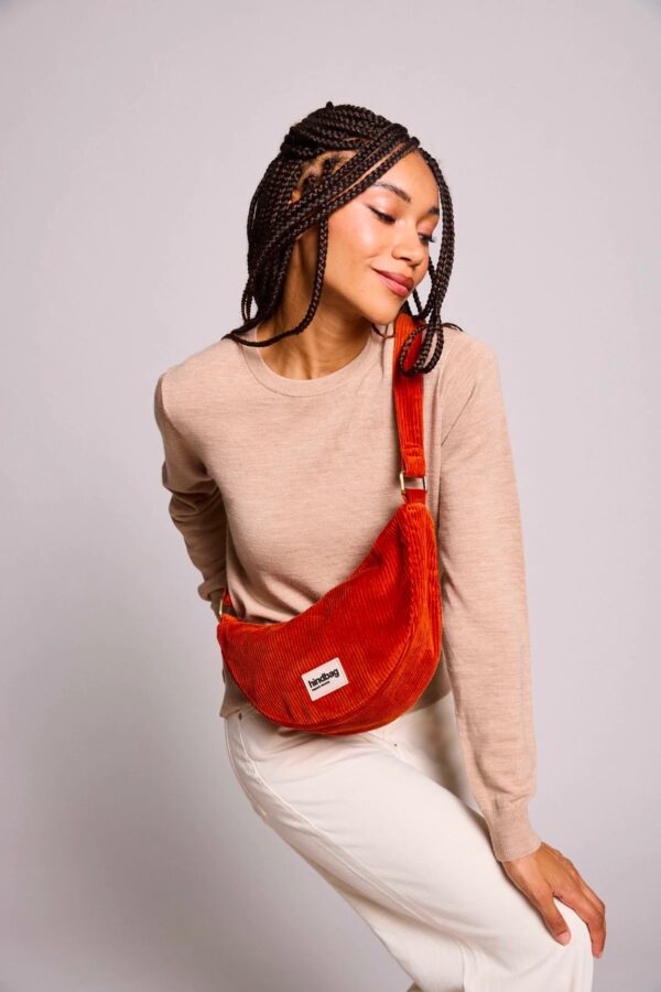 Andrea Fanny Pack - Brick Corduroy