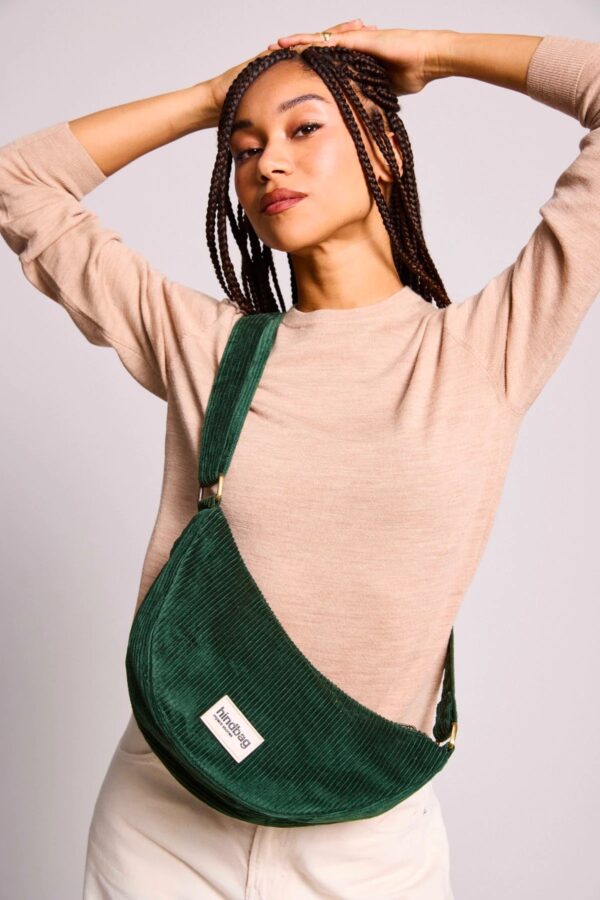 Andrea Fanny Pack - Pine Green Corduroy