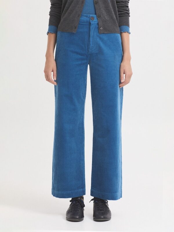 Corduroy pants - petrol