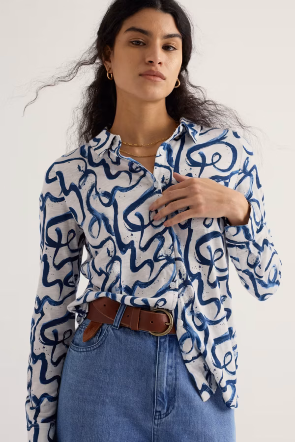 Teasel Head Shirt - print streep