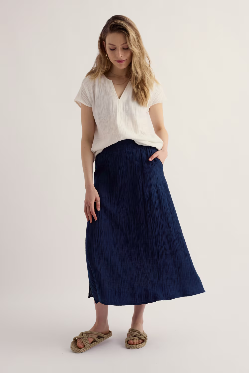 Bee Orchid Skirt - Donkerblauw