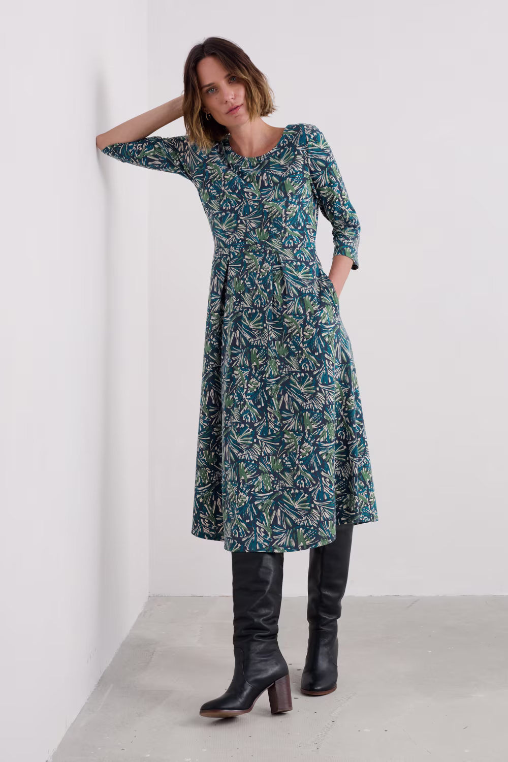 Veronica Dress Regular - Donkerblauw