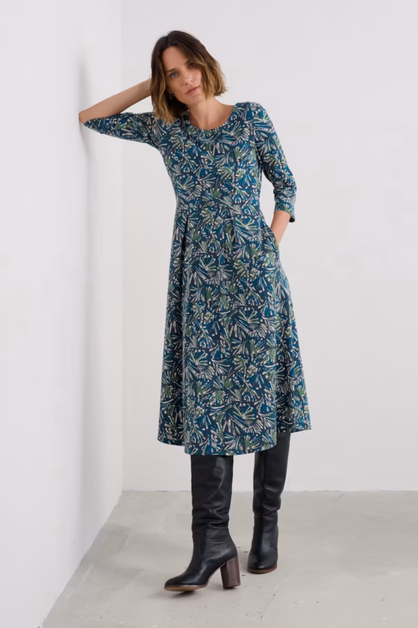 Veronica Dress Regular - Donkerblauw