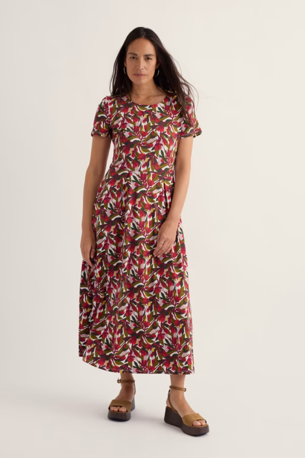 S/S Veronica Dress Regular - Rood