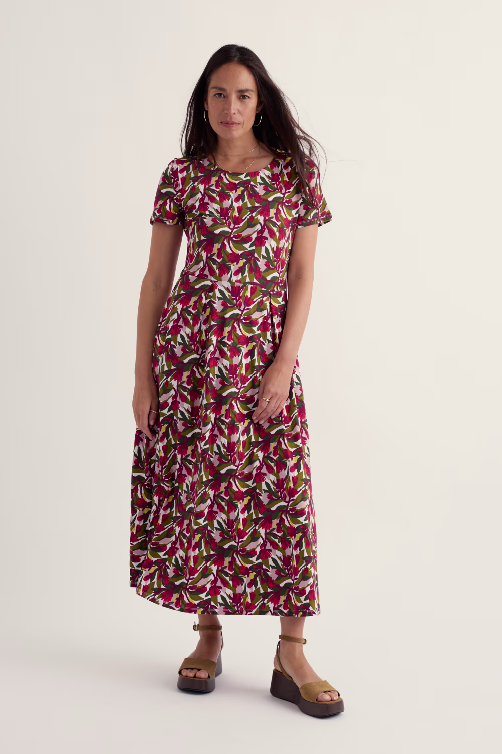 S/S Veronica Dress Regular - Rood - Afbeelding 2