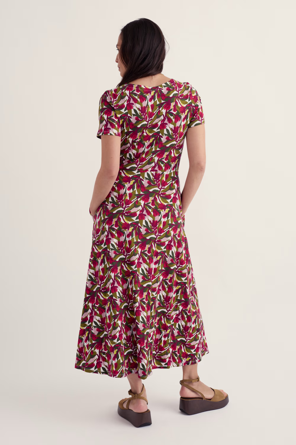 S/S Veronica Dress Regular - Rood - Afbeelding 4