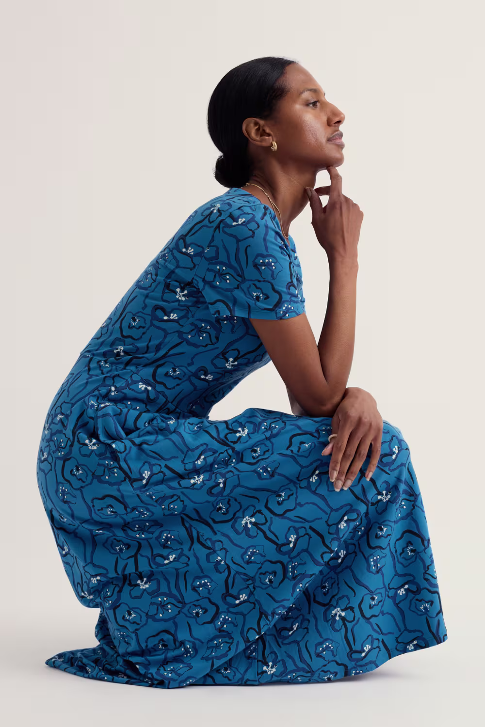 S/S Veronica Dress Regular - Blauw - Afbeelding 2