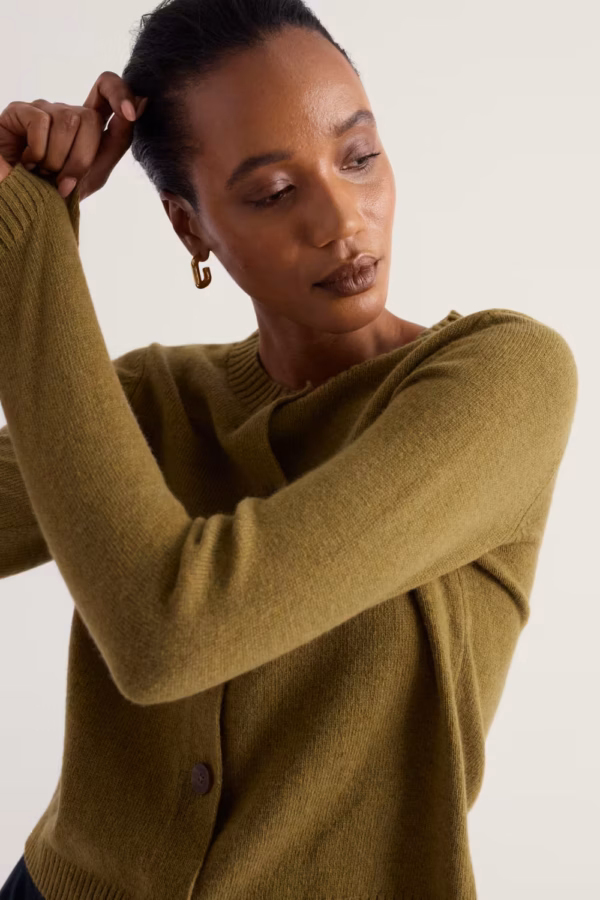 Tern Tide Cardigan - Fern moss