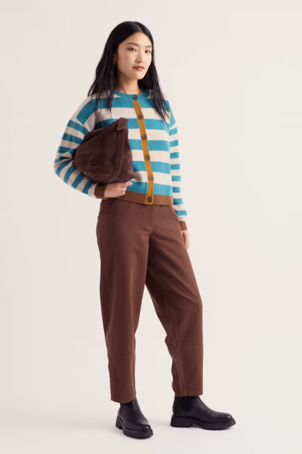 Pinwell Cardigan - Bright Shape Estuary Mix