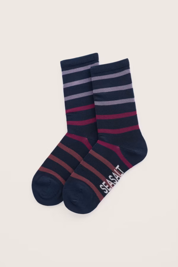 Womens Sailor Socks - Breton Shades Echium
