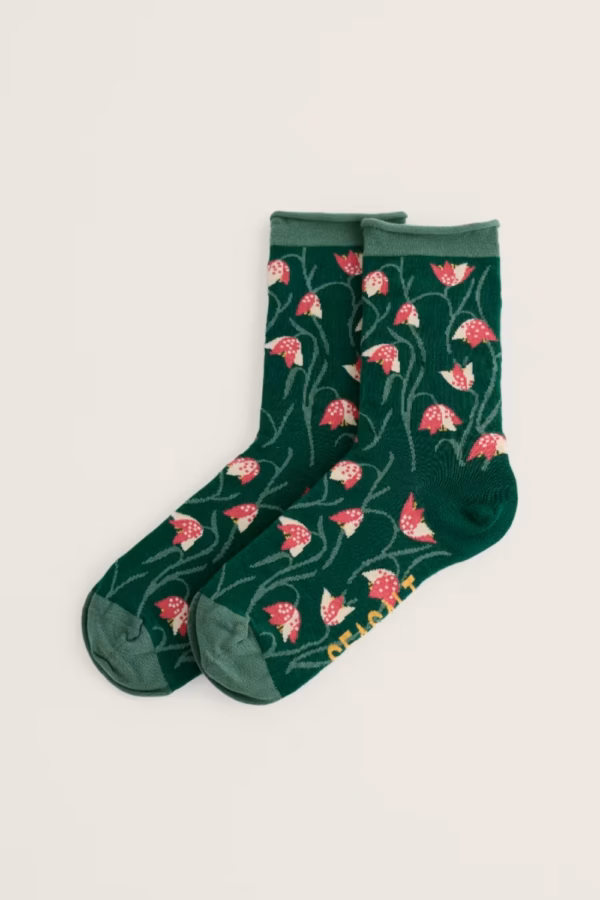Women's Bamboo Arty Socks - Fritillary Dried Basil