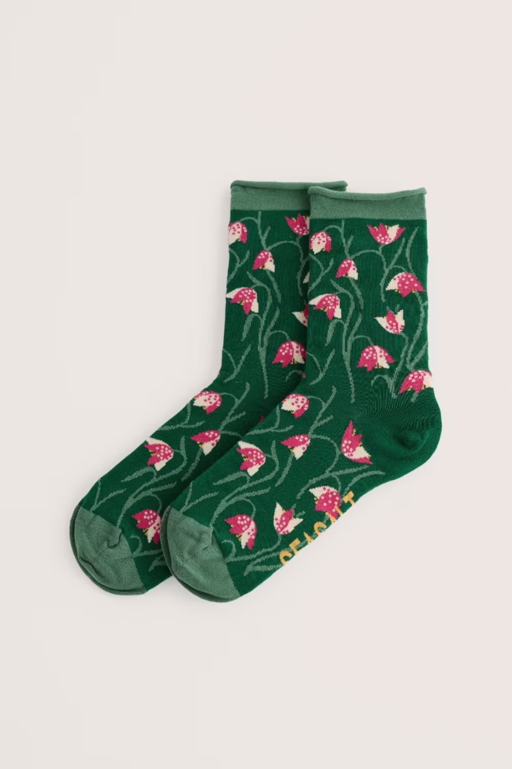 Women's Bamboo Arty Socks - Fritillary Dried Basil